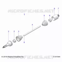 DRIVE TRAIN, DRIVE SHAFT, MIDDLE- A21S6E57A1/3A1 (C101544)