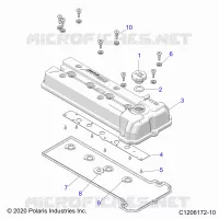 ENGINE, VALVE COVER