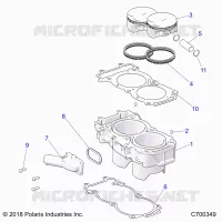 CYLINDER AND PISTON