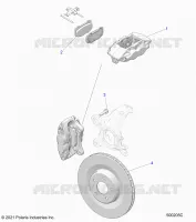 BRAKES, FRONT BRAKE CALIPER