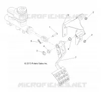 BRAKES, PEDAL AND MASTER CYLINDER MOUNTING