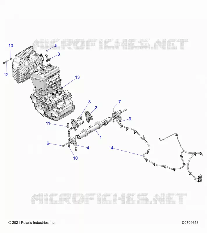 ENGINE, MOUNTING & LONG BLOCK