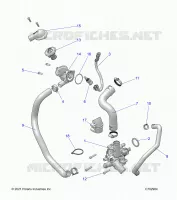 ENGINE, WATERPUMP AND BYPASS
