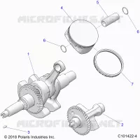 ENGINE, CRANKSHAFT, PISTON AND BALANCE SHAFT