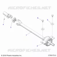 DRIVE TRAIN, MID PROP SHAFT