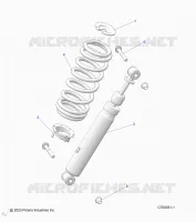 SUSPENSION, FRONT SHOCK MOUNTING