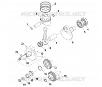 CRANKSHAFT AND PISTON
