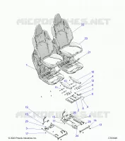 SEAT ASM. AND SLIDER, FRONT