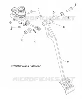 BRAKES, PEDAL AND MASTER CYLINDER MOUNTING