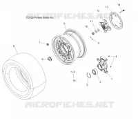 WHEELS, REAR AND HUB