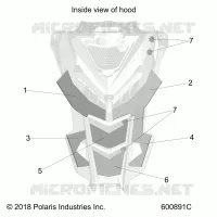 HOOD FOAM/FIBER