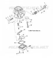 ENGINE, CARBURETOR, LOWER