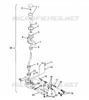 GEAR SELECTOR 6X6 400L, U.S. W958740, SWEDISH S958740 (4930273027D006)