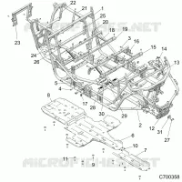 CHASSIS, MAIN FRAME AND SKID PLATES