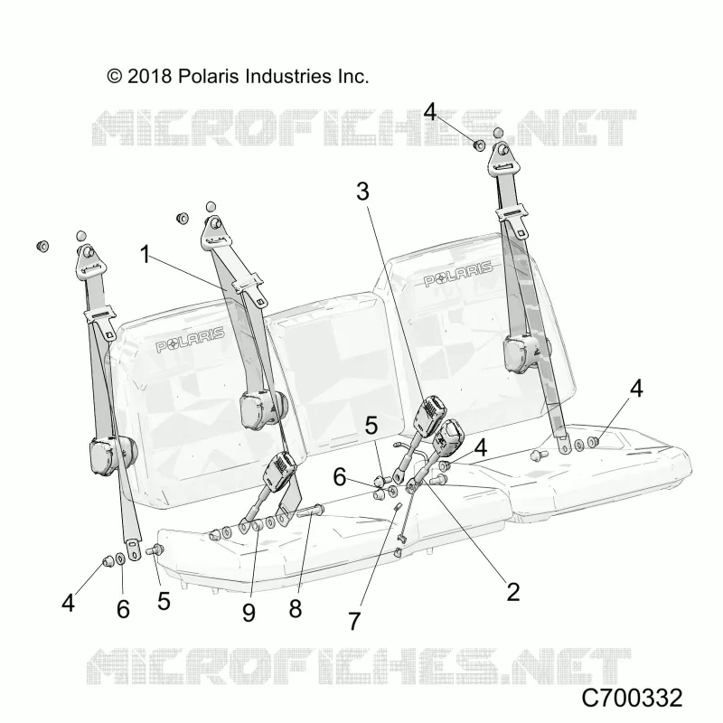 SEAT BELT AND MOUNTING