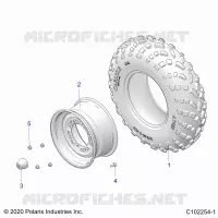 WHEELS, FRONT TIRE