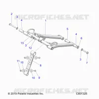 SUSPENSION, FRONT TORQUE ARM