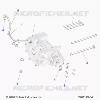 DRIVE TRAIN, GEARCASE, REAR, MOUNTING