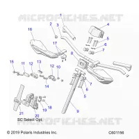 UPPER STEERING & HANDLEBAR ASM.