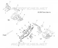 CHASSIS, CLUTCH GUARD AND FOOTRESTS