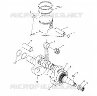 PISTON   CRANKSHAFT 6X6 300 W948730 (4926792679D005)