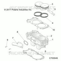 CYLINDER AND PISTON