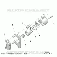 REAR BRAKE CALIPER