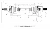 DRIVE TRAIN, FRONT DRIVE SHAFT