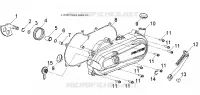 KICK START AND CRANKCASE COVER, LH