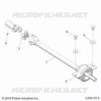 DRIVE TRAIN, MID PROP SHAFT