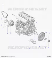 ENGINE, ALTERNATOR, FLYWHEEL, AND STARTER
