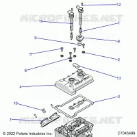 ENGINE, THROTTLE BODY AND VALVE COVER