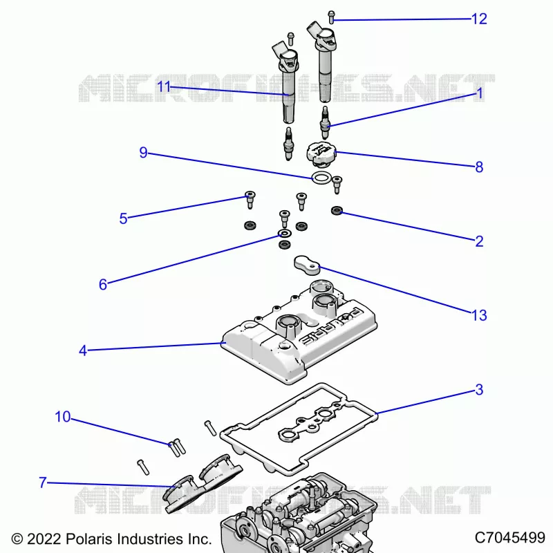 ENGINE, THROTTLE BODY AND VALVE COVER