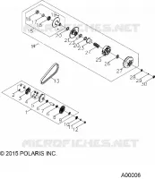 DRIVE TRAIN, PRIMARY  AND SECONDARY CLUTCHS