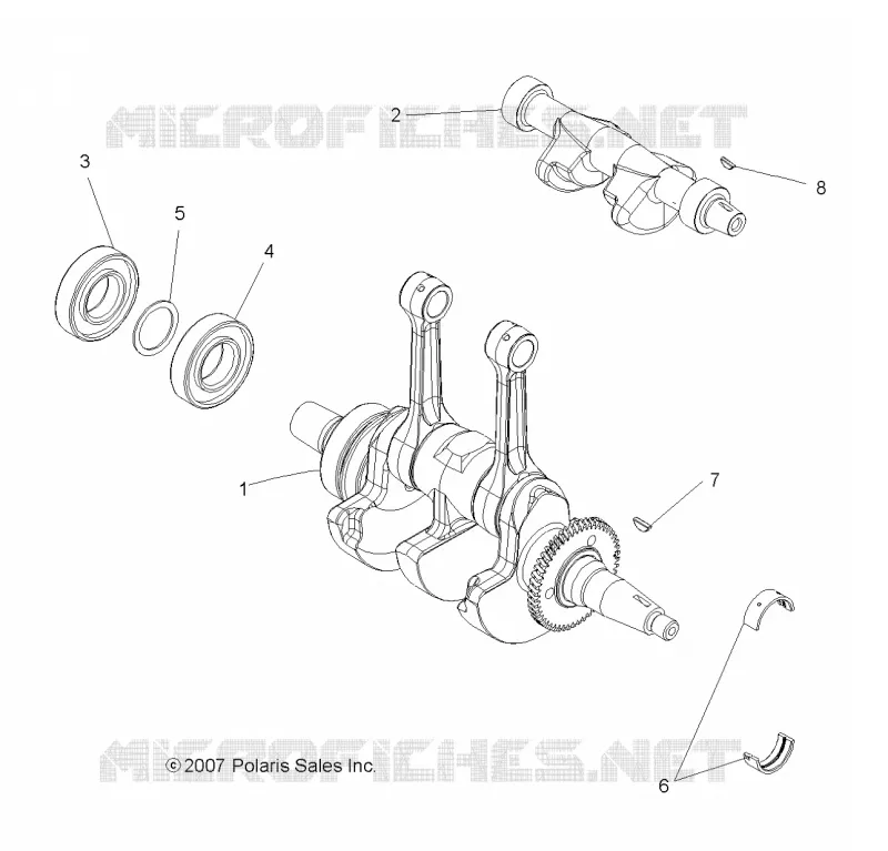 ENGINE, CRANKSHAFT AND BALANCE SHAFT