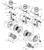 PISTON   CRANKSHAFT RXL 0940768 AND RXL TOURING 0940869 (4925062506042A)