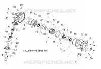 DRIVE TRAIN, FRONT GEARCASE INTERNALS (BUILT 3/04/10 AND BEFORE)