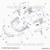 REAR BODYWORK RACK AND FENDERS