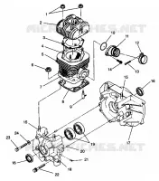 CRANKCASE AND CYLINDER STARLITE 0943427 (4924992499032A)