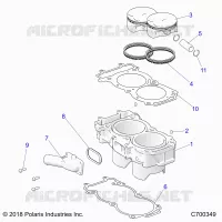 CYLINDER AND PISTON