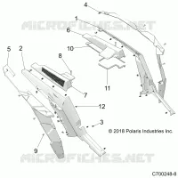 REAR FENDERS AND BEZELS- Z19VDE99AD/BD/LD/AK/BK/AN/BN/L99AC/BC/M99AL/R99AK/BK/K99AD/AK/AN/BD/BK/BN (C700248-8)
