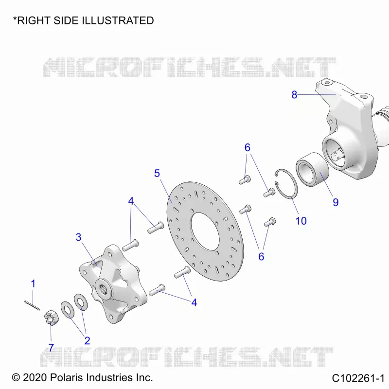 FRONT SUSPENSION HUB, CARRIER, AND BRAKE DISC