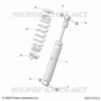 SUSPENSION, REAR SHOCK