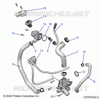 ENGINE, WATERPUMP AND BYPASS