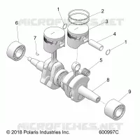 ENGINE, PISTON AND CRANKSHAFT