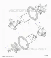 SUSPENSION, REAR CARRIER AND HUB