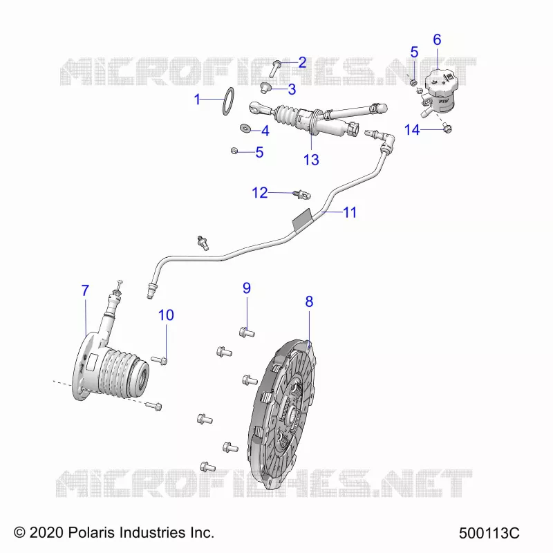 DRIVE TRAIN, CLUTCH MANUAL- T23AAFGB/HB/PGD/HD/RGB/HB OPTIONS (500113C)