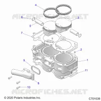 CYLINDER AND PISTON