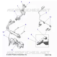 FUEL SYSTEM, RAIL, LINES AND THROTTLE BODY
