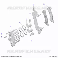 BRAKES, FRONT BRAKE CALIPER